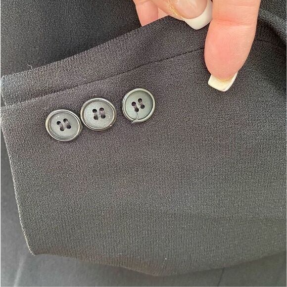 NYGARD Classic Black 4-Button Blazer Sz 16 Must-Have Staple Piece Plus - Picture 8 of 11
